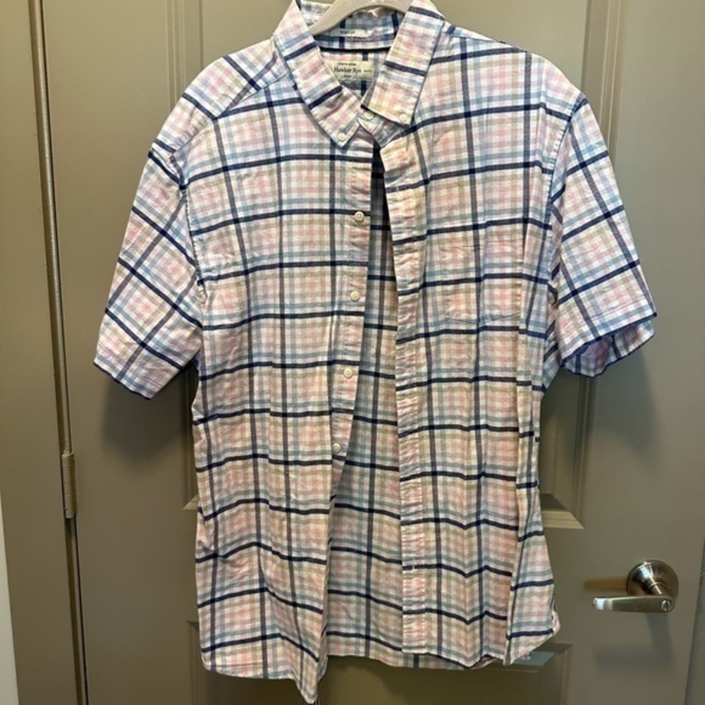 NWOT | Hawker Rye | Button Down Plaid Short Sleeve Shirt